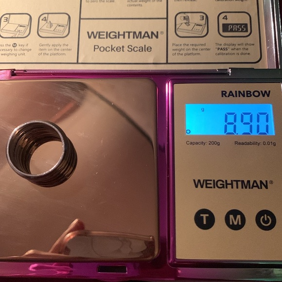 Gorgeous 0.50 carat diamond band in 14k & 10k white gold - Picture 4 of 9